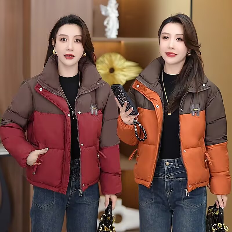 冬季棉衣女短款免洗亮