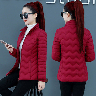 轻薄修身风秋冬季女士新款棉衣