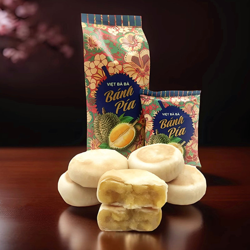 越南榴莲饼金枕越婆婆代餐点心下午茶饼干夹心零食品独立包装300g