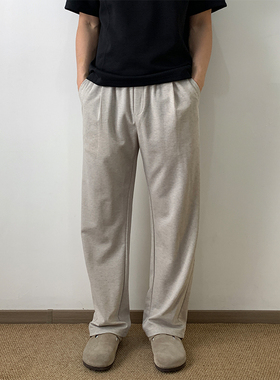 NSEEKE春夏季薄款冰丝针织休闲裤男款超薄宽松直筒运动百搭潮垂感