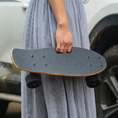 卡律代步迷你初学者滑板小鱼板手提便携刷街成人儿童四轮公路滑板