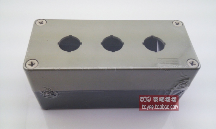 tayee上海天逸D22mm三孔按钮盒tyx3开关盒三位操作盒175*75*85