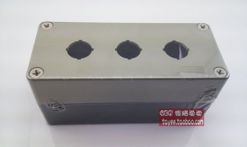 tayee上海天逸D22mm三孔按钮盒tyx3开关盒三位操作盒175*75*85