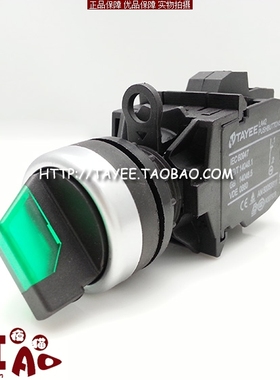 tayee上海天逸22mm两档带灯旋钮LA42XD29-10/01/11两位选择开关