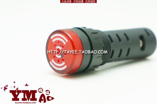 tayee带灯闪光声光蜂鸣器24v 220v上海天逸AD17-16sml 16sm报警器 - 封面
