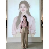 款 气质一整套ootd穿搭韩系巨好看粉色衬衫 2026春季 两件套装 阔腿裤
