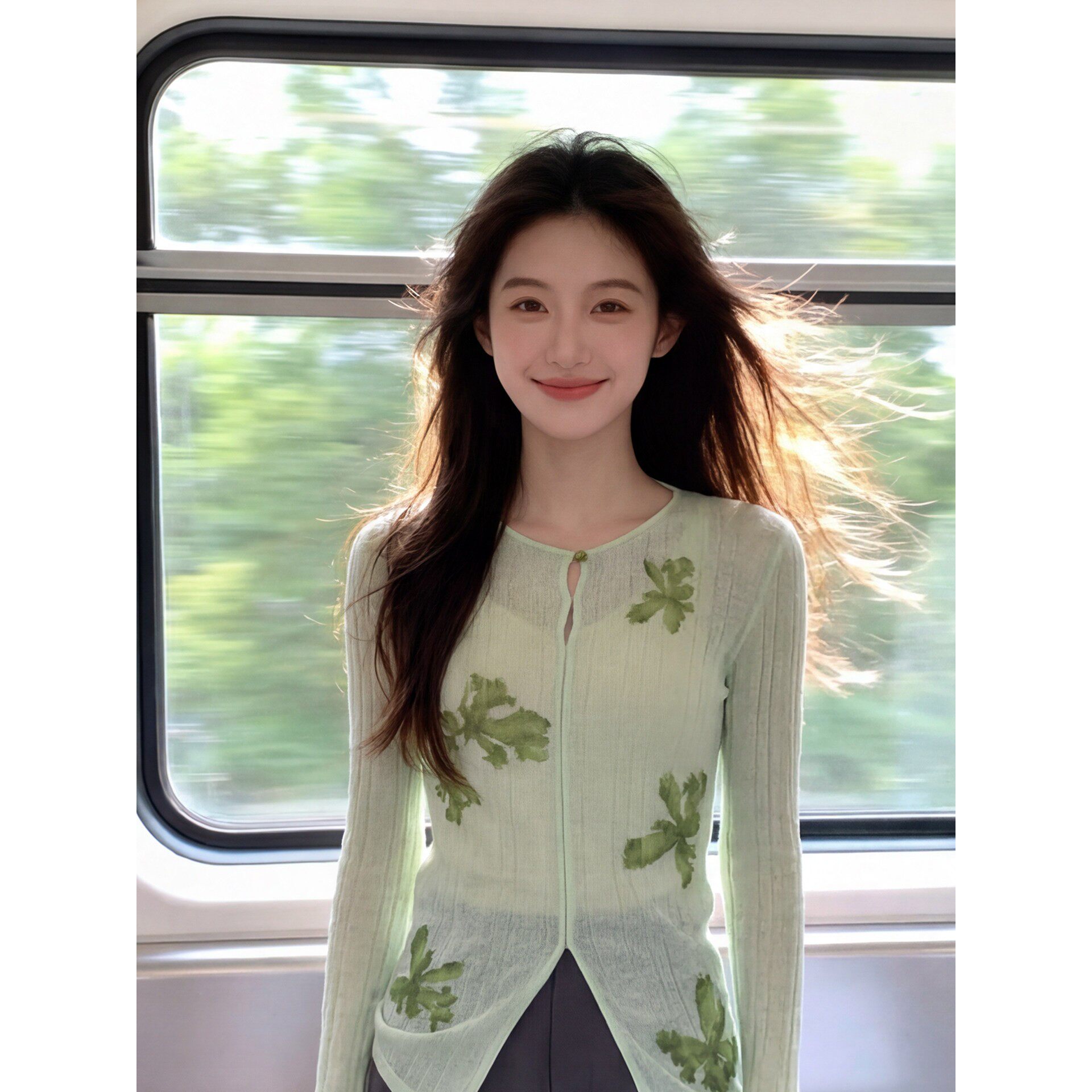 早春小个子氛围感新款针织开衫女图片