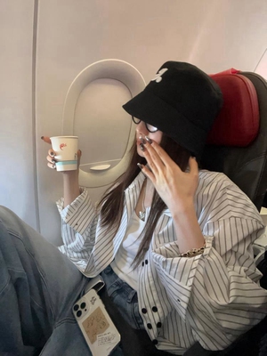 条纹衬衫女设计感小众2026