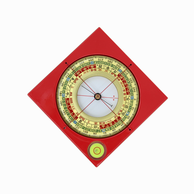 易仙强磁针2寸6无常派玄空罗盘红电木金盘精准蒋大鸿沈氏公盘摆件
