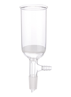 5105具标口砂芯抽滤漏斗 100mL 50*80mm/19#玻璃砂芯具塞漏斗 实验室垂熔漏斗溶液过滤 具塞砂芯漏斗