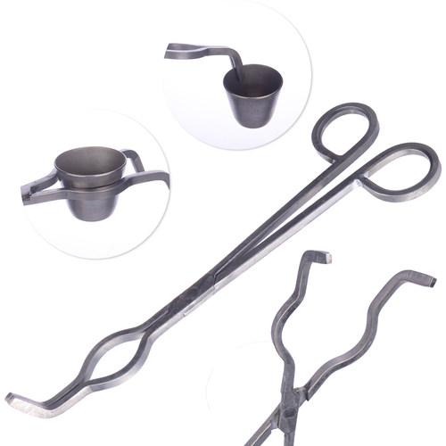 304不锈钢方形坩埚钳防滑长柄夹