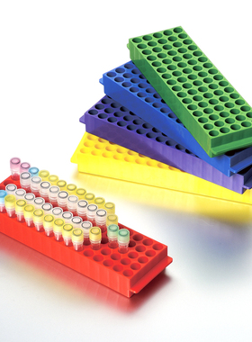 微量离心管架 5*16孔单只 适用于1.5ml和2ml 塑料微型试管架 巴罗克Biologix小管进样瓶架 免费开票