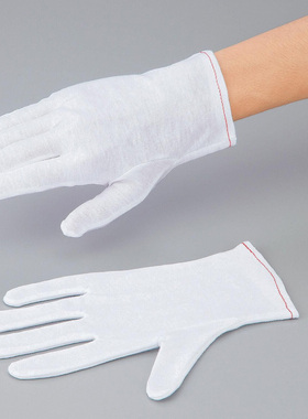 全棉手套 大号中号小号S型M型L型 白色汗布巾手套 纯棉布手套文玩礼仪司机白手套 全棉品管手套 免费开票