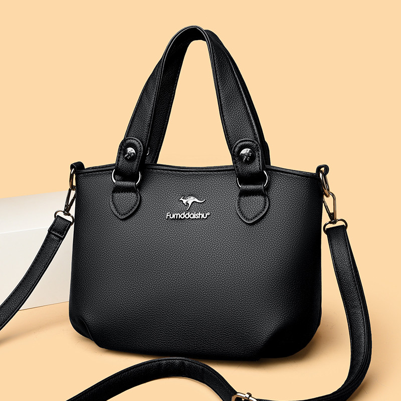 2025新款菜篮子手提包斜挎包时尚休闲百搭真皮中年单肩包简约大气