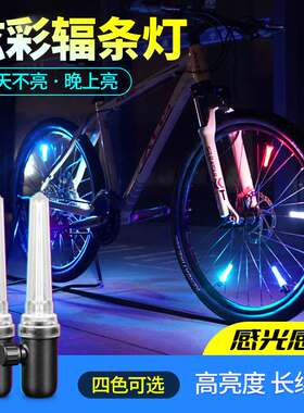 自行车灯辐条灯夜骑风火轮警示灯