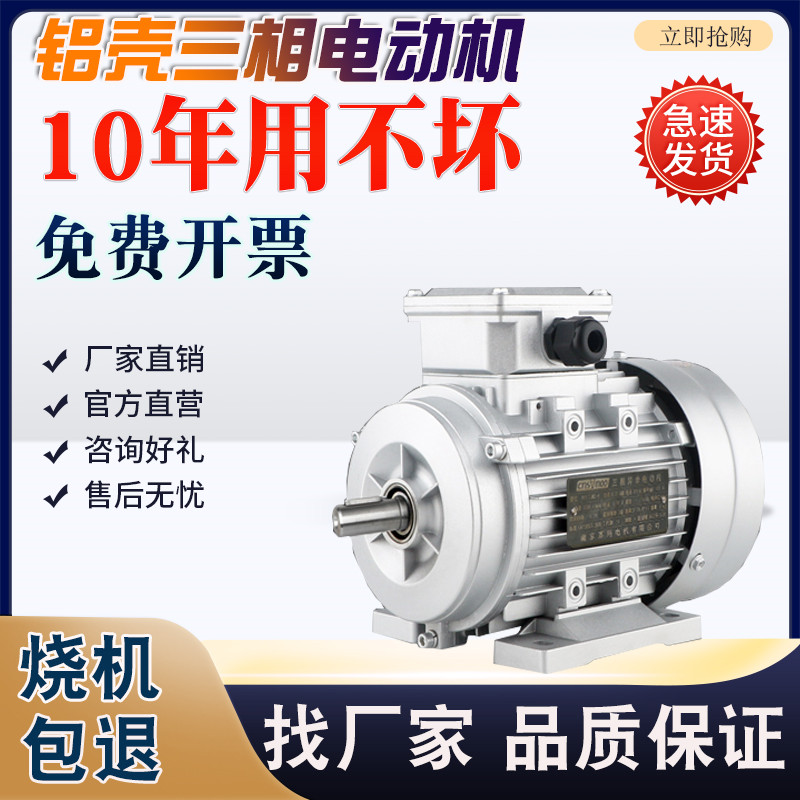【10年不坏免费开票】铝壳电动机