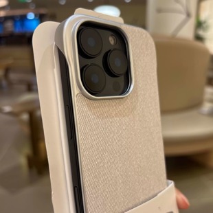 iphone15promax超薄14pro硬16plus磨砂高级感 复古小众轻奢亚麻布纹无边框适用苹果16promax磁吸手机壳17新款