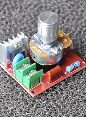 交流220V 1200W800W调光调速开关 调速器板可调电机38*50配钮螺丝