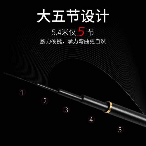 19调碳素超轻超硬台钓竿