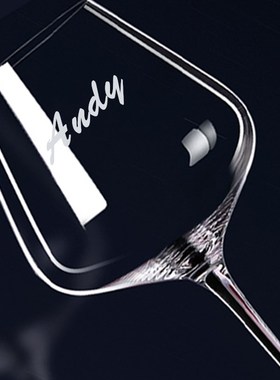 NABE定制个人专用刻字欧式奢华高档水晶红酒杯子家用勃艮第高脚杯