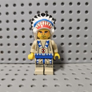 LEGO 乐高人仔 ww024 西部系列 印第安酋长 5923