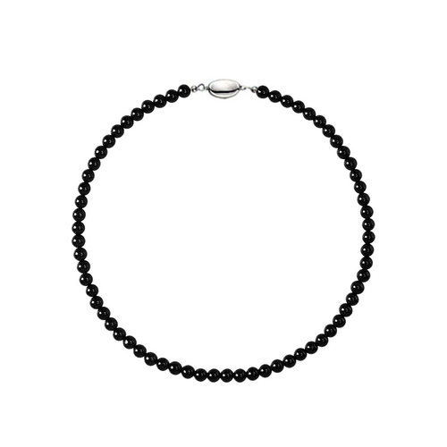 浮生寂黑曜石锁骨链女天然