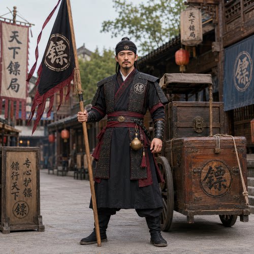 丽晨达羽镖师NPC巡游演出服装