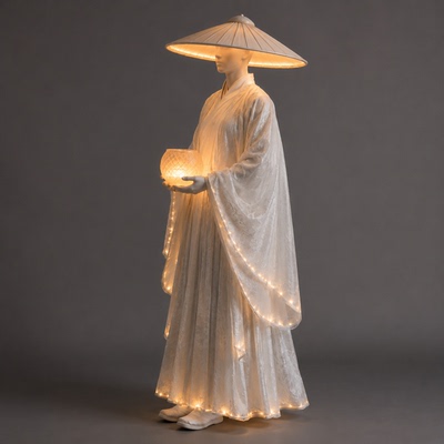 丽晨达羽夜行提灯隐士NPC服装