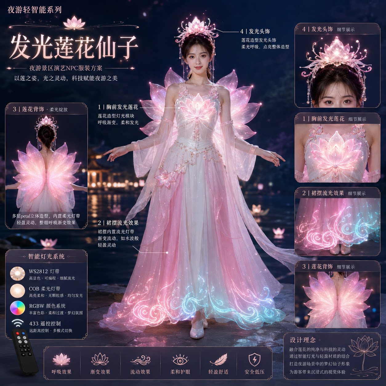 丽晨达羽NPC荷花精灵服饰图片