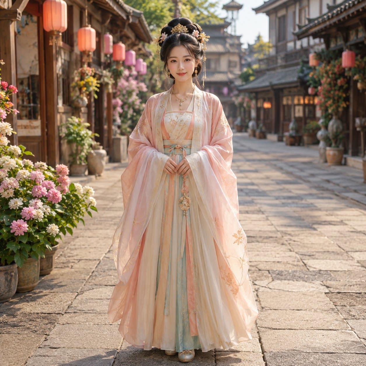 丽晨达羽大宋汴京富贵小姐汉服女图片