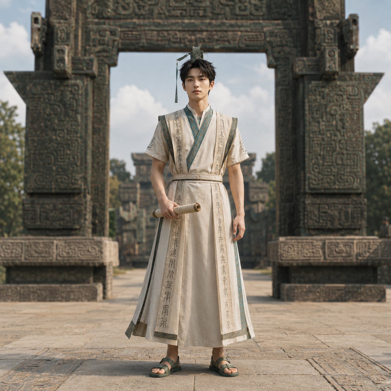 丽晨达羽甲骨文使者NPC服装图片