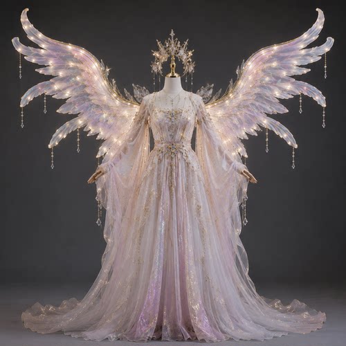 丽晨达羽幻彩发光羽翼女神