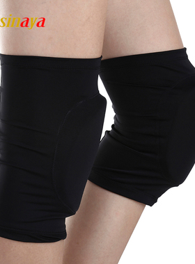 福诺儿童成人花样滑冰护具护膝膝盖冰上运动装备防摔锦纶磨毛防滑