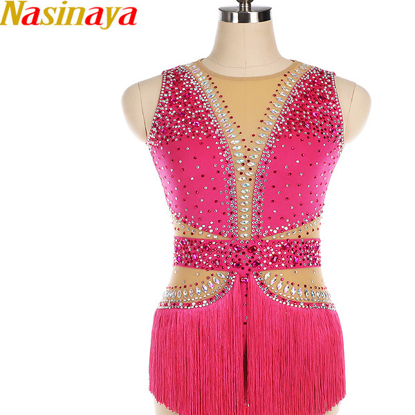 福诺专业定制儿童成人女童花样滑冰服溜冰表演服比赛考级玫红闪钻,运动/瑜伽/健身/球迷用品,滑冰服,淘宝优惠券,粉丝福利购,淘宝优惠卷