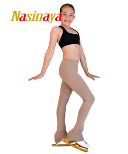 福诺21色选专业儿童成人花样滑冰裤训练服锦纶纯色不加绒光面长裤