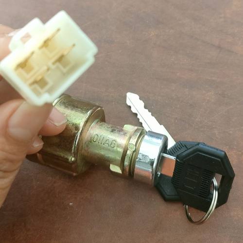 叉车起动开关启动钥匙锁点火锁JK411F三线四线合力叉车3吨5吨配套