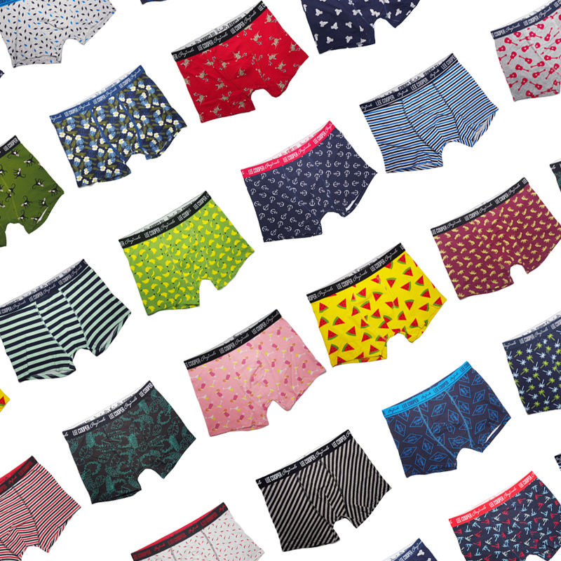 英国大码印花纯棉内裤满6件包邮