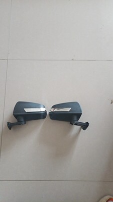 电动三四轮车底座三孔后视镜新能源电动代步车倒车镜镜片可调平面