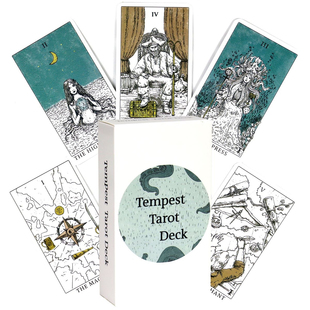 现货暴风雨塔罗卡牌10.3*6Tempest tarot Deck海洋主题韦特体系