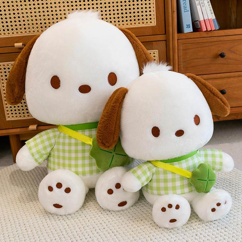 可爱萌芽帕恰狗公仔可爱四叶草小狗毛绒玩具玩偶送儿童生日礼物女