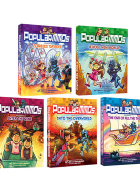 【自营】英文原版 PopularMMOs 5册合售 全彩奇幻冒险游戏漫画 纽约时报畅销书 8-12岁儿童课外阅读书