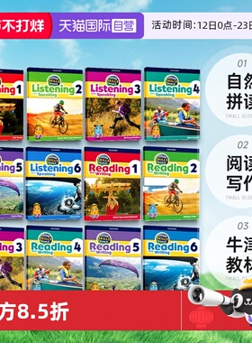 【自营】牛津自然拼读教材Oxford Skills World Reading with Writing 1 2 3 4 5 6级牛津少儿英语教材教材阅读写作