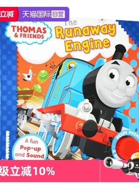【自营】英文原版 小火车托马斯和他的朋友们 Thomas And Friends  The Runaway Engine 翻翻立体发音书 纸板书