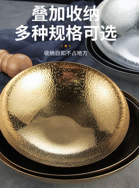 不锈钢圆碗水果沙拉碗加深菜碗