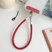 高级感时尚 可手提创意垫片手机壳挂件手腕防摔 pu皮革手机挂绳短款