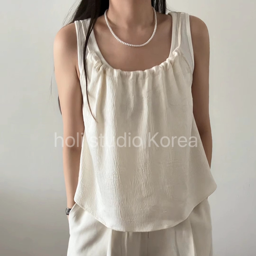 SALE 原139韩国代购夏季新款时尚抽绳垂高级吊带背心