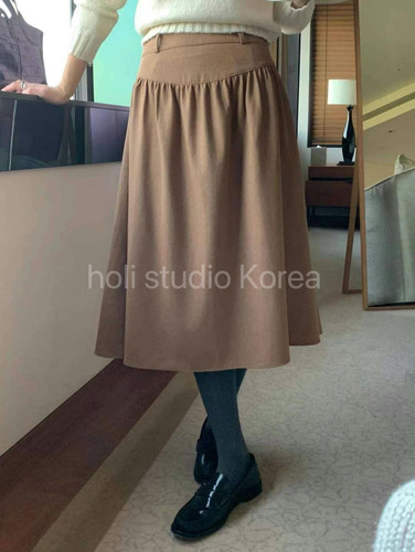 SALE 原239 韩国代购 Areing 新款毛呢半身裙A字宽松百搭
