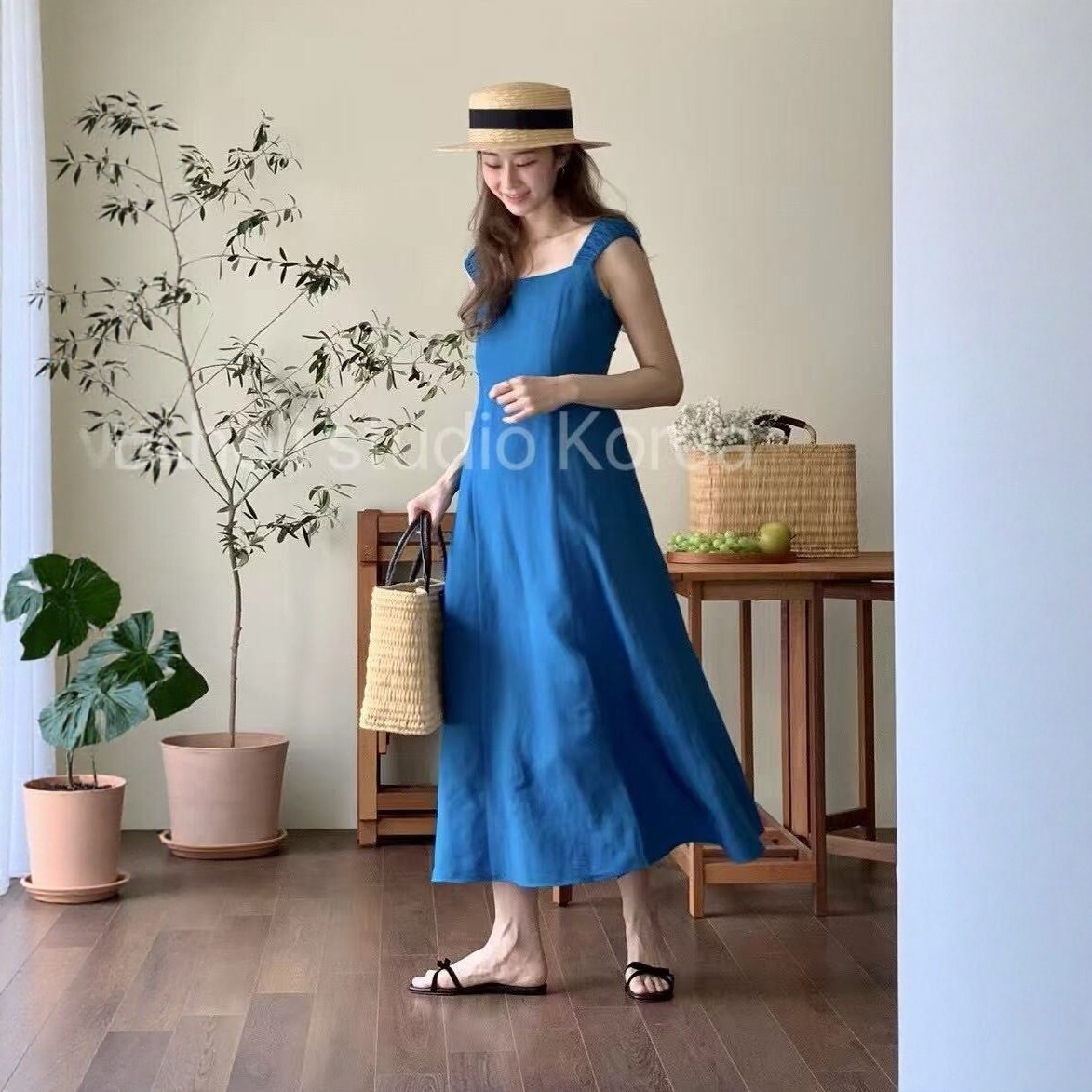 SALE 原359韩国代购 arc 夏季女士连衣裙开叉长裙连衣裙度假风