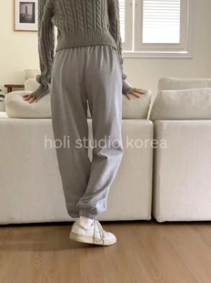 moment女士秋宽松长裤 现 this 休闲显瘦休闲 韩国东大门代购
