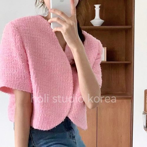 SALE 原229韩国代购 goyou 夏季新款百搭短袖外套通勤清爽